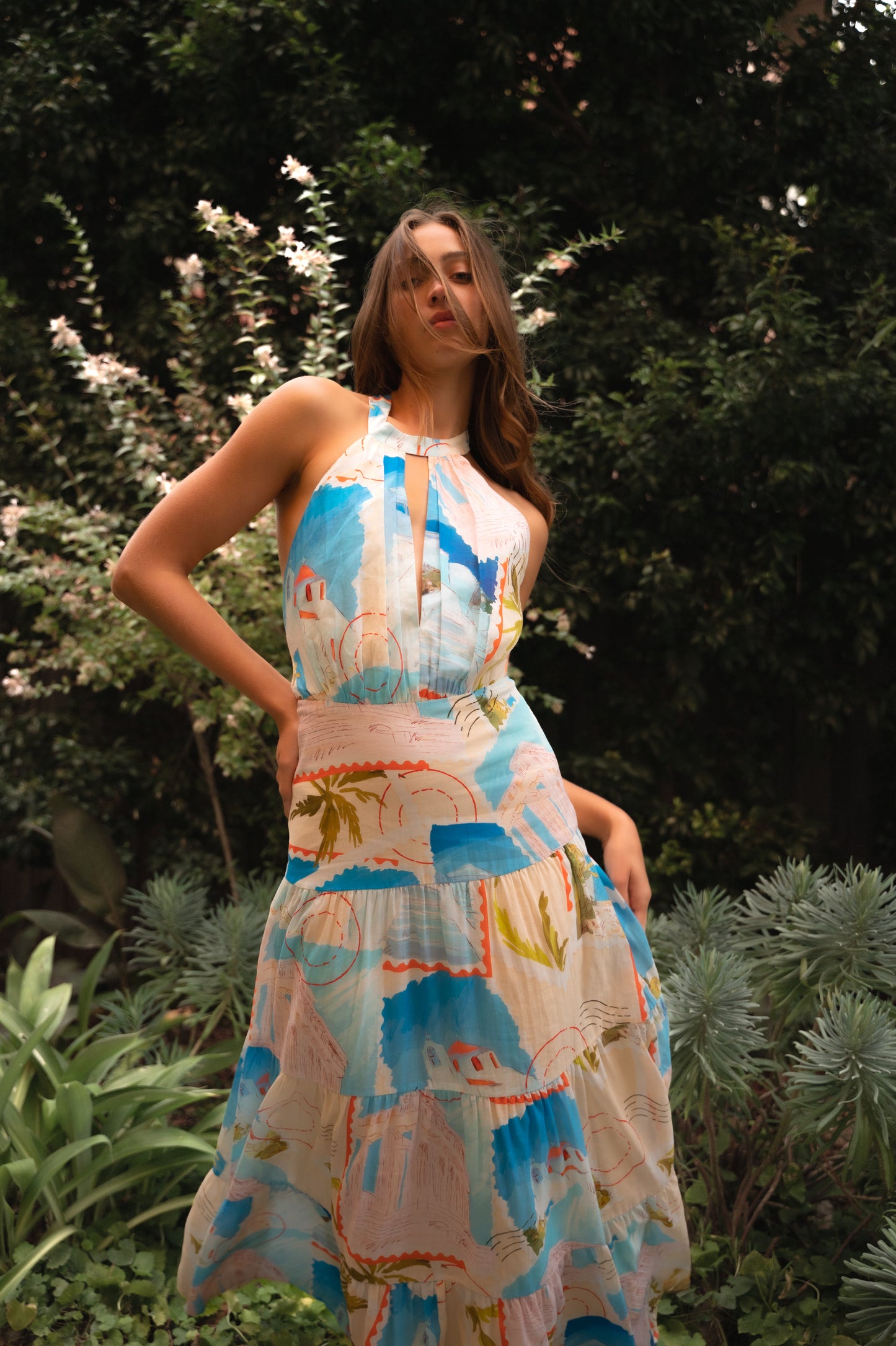 Ellora Maxi Dress | Postcard Print