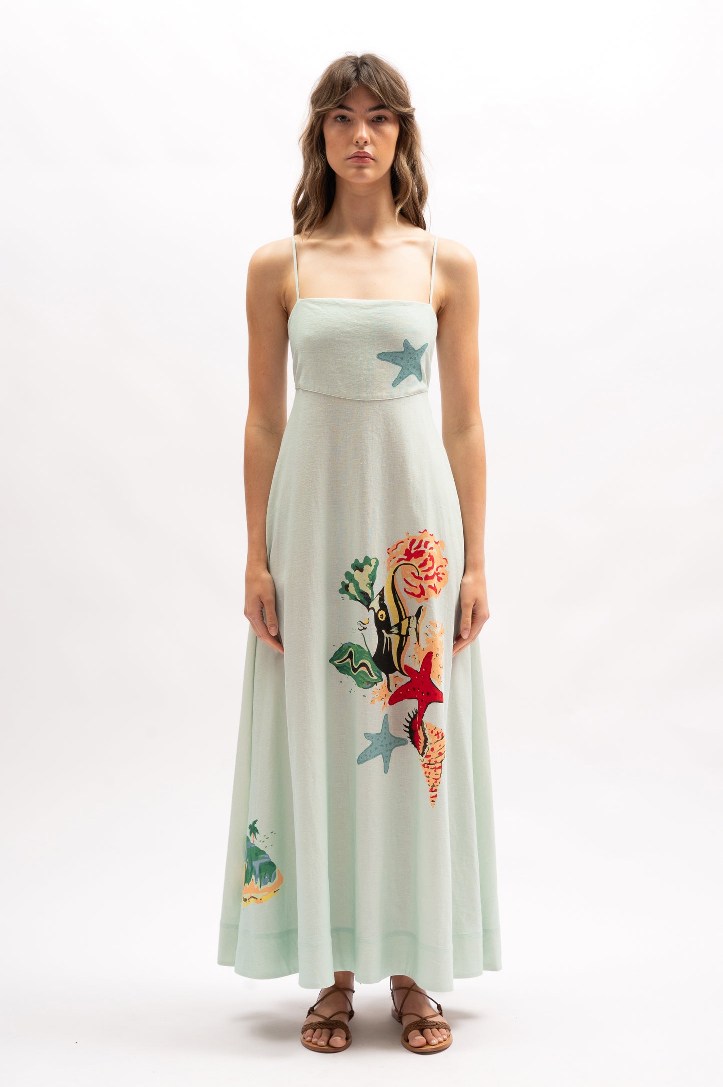 Marie Maxi Dress | Reef Print