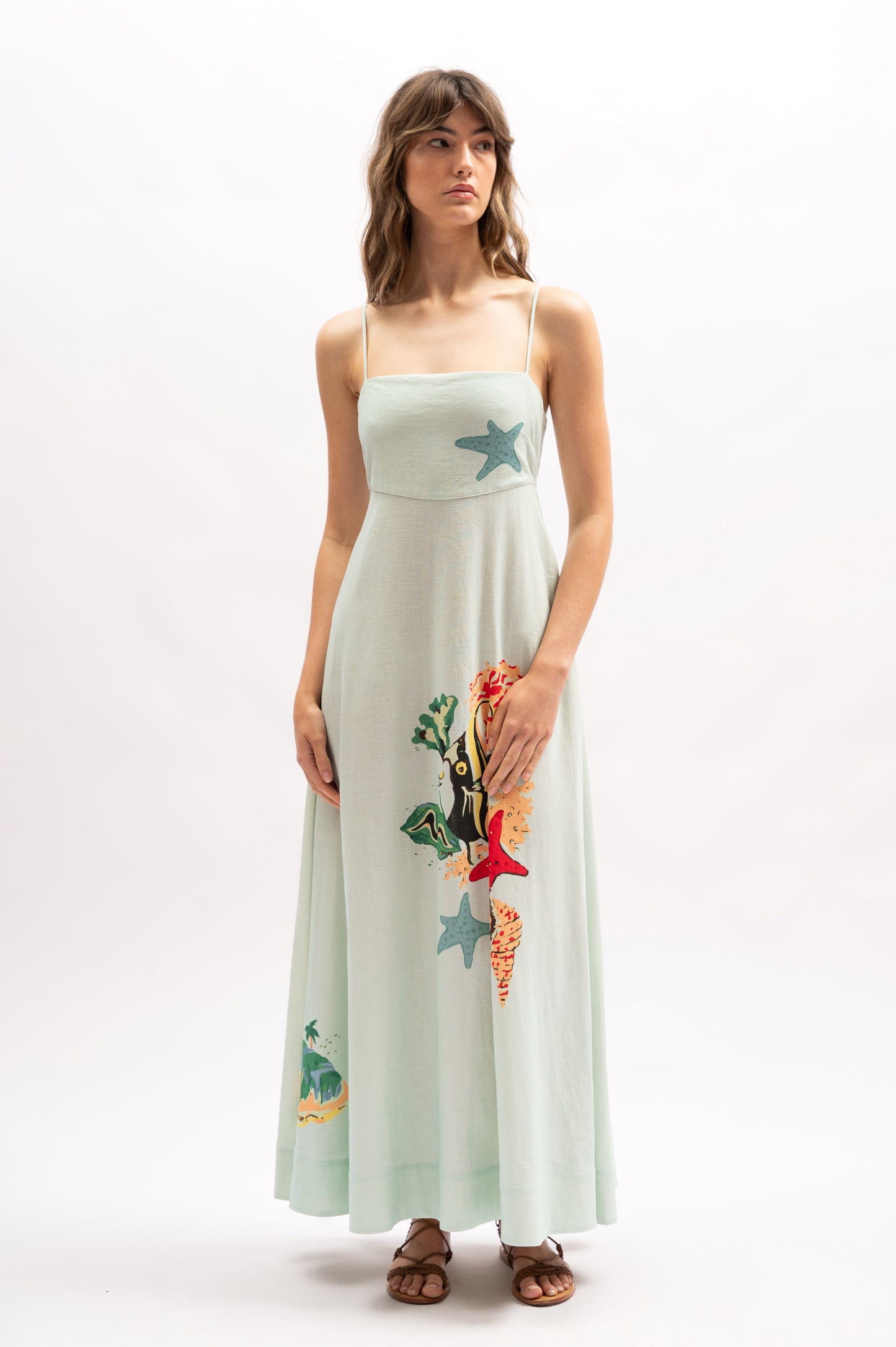 Marie Maxi Dress | Reef Print
