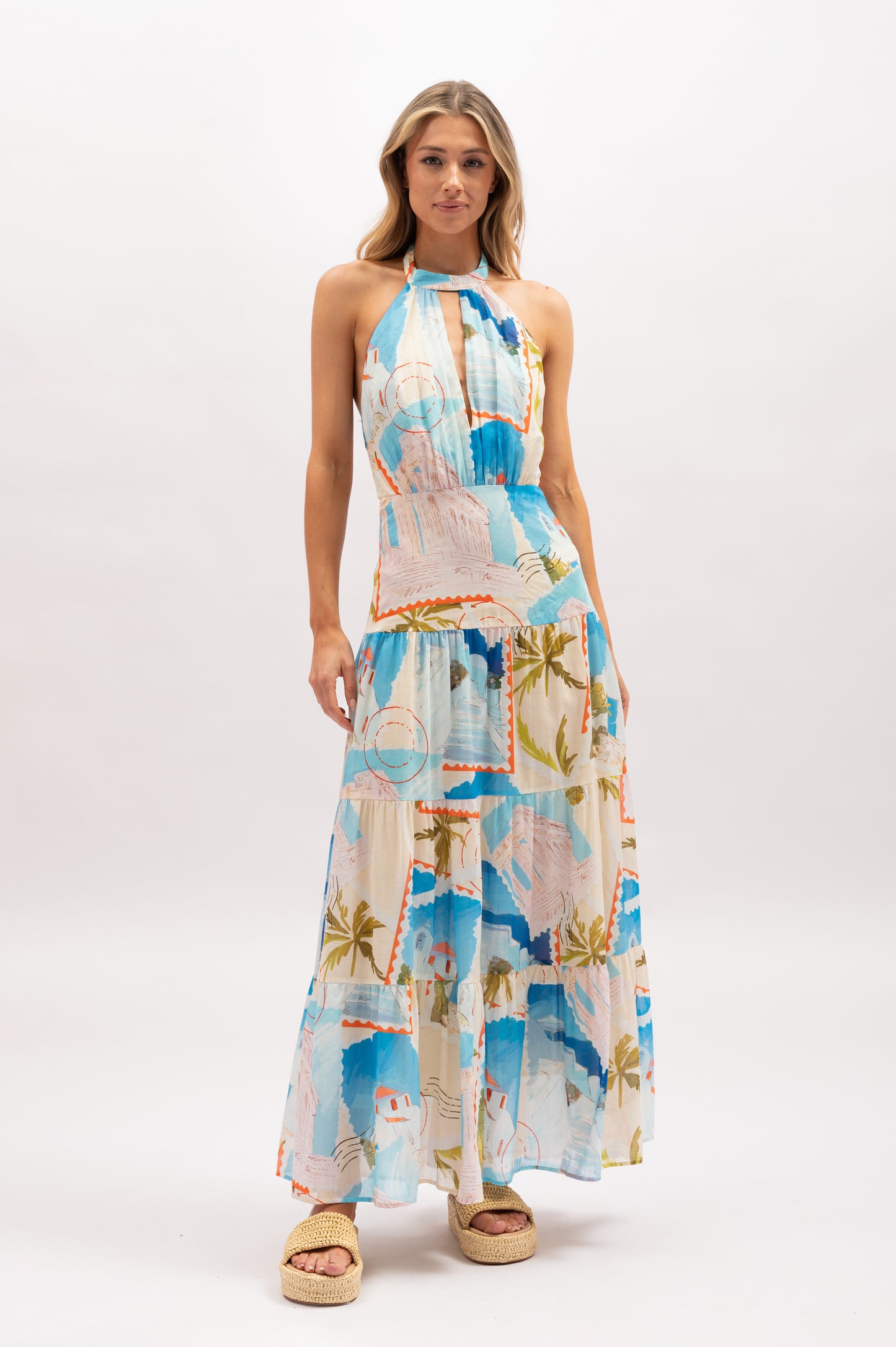 Ellora Maxi Dress | Postcard Print