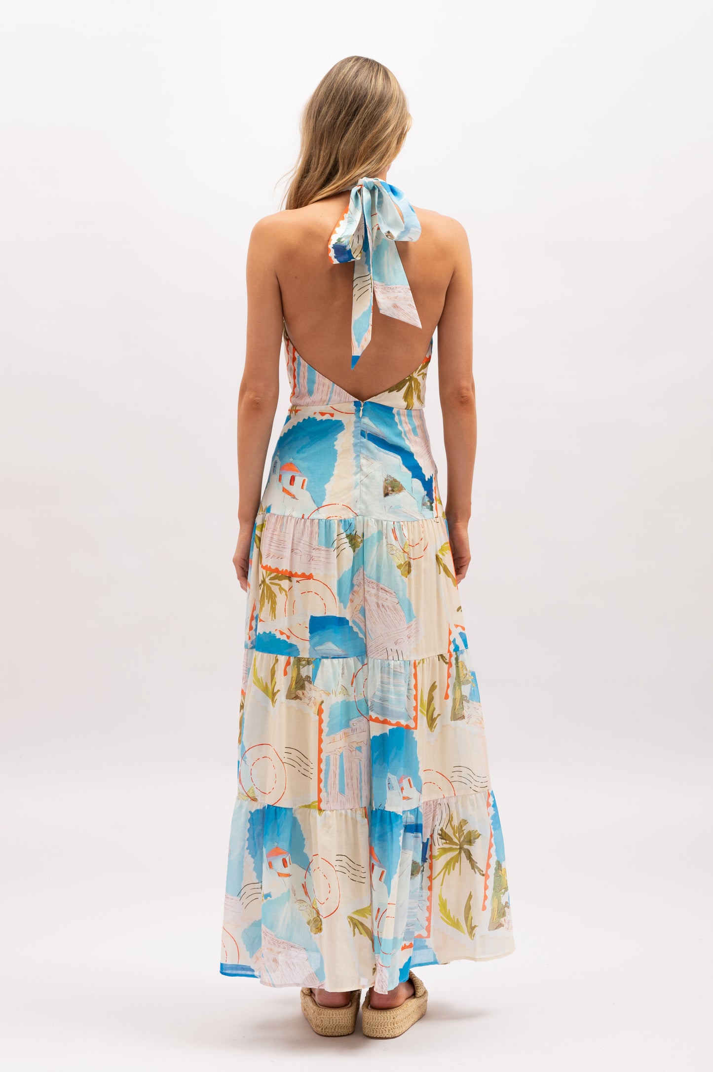 Ellora Maxi Dress | Postcard Print
