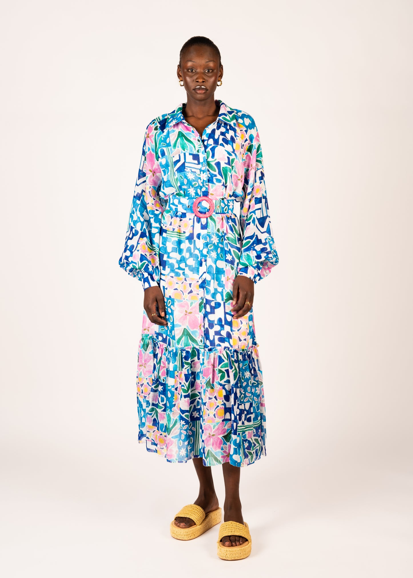 Elandra Midi Dress | Poolside Floral