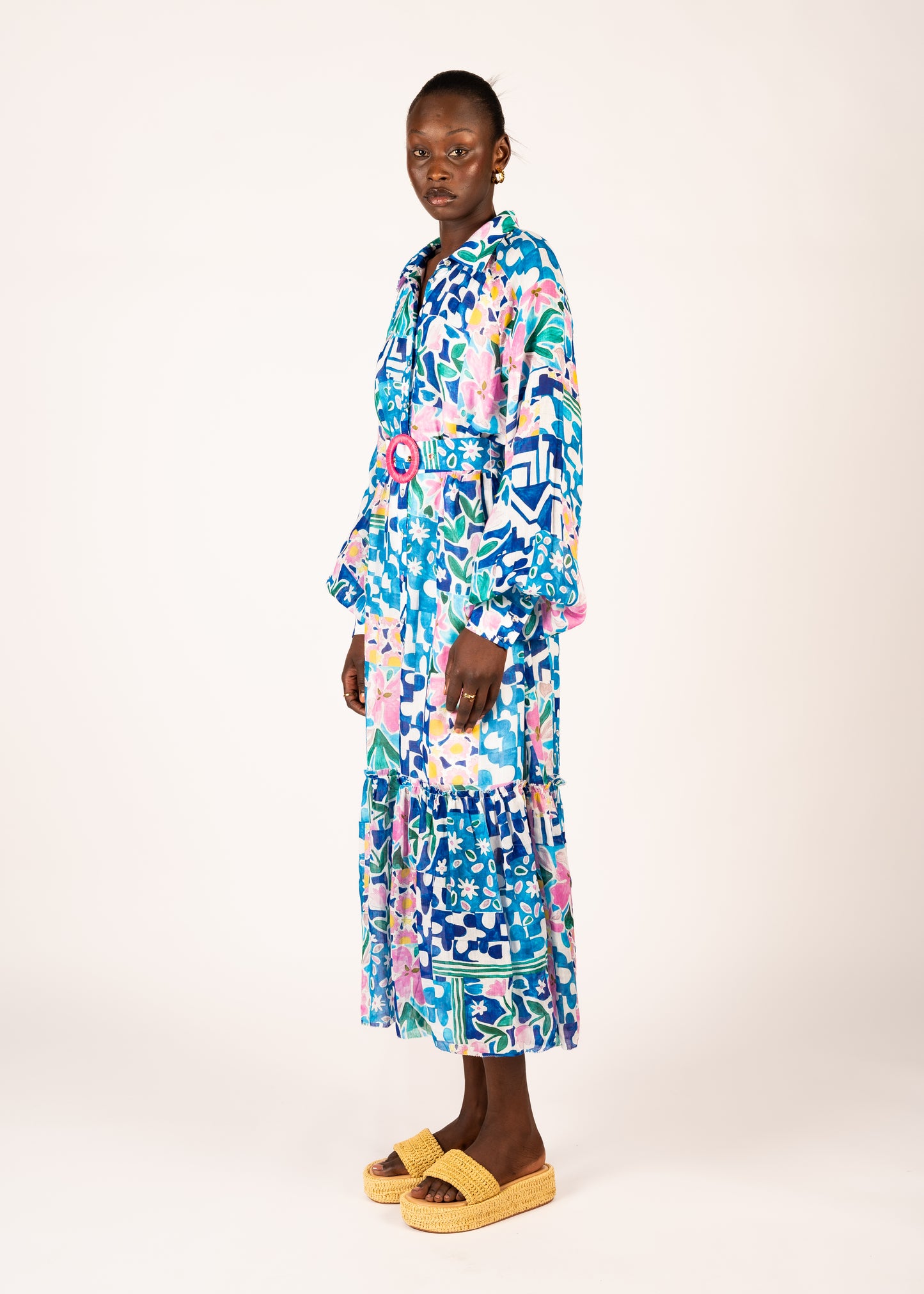 Elandra Midi Dress | Poolside Floral