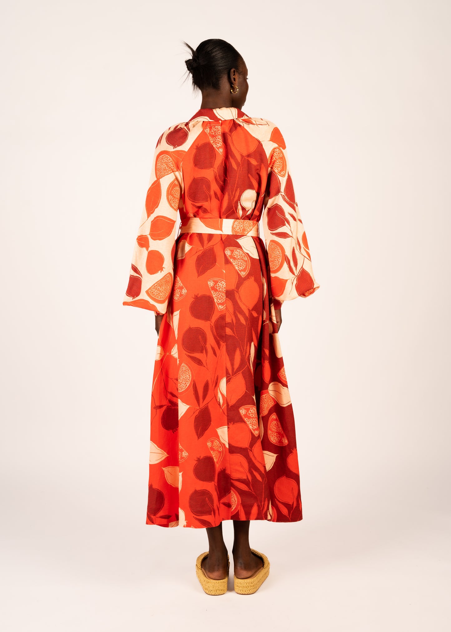 Allegra Midi Dress | Pomegranate