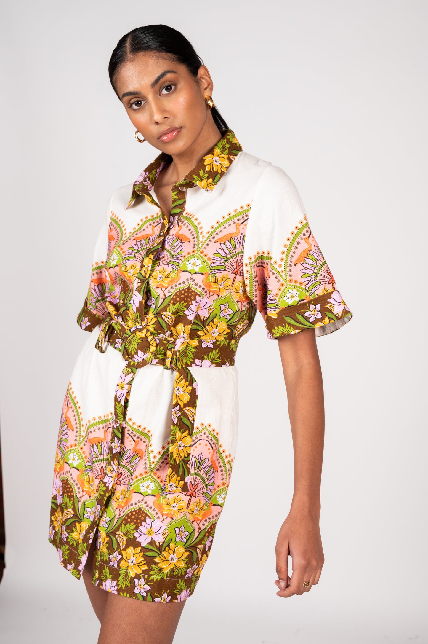 Lalita Mini Dress | Flamingo Paradise