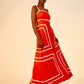 Amelia Maxi Dress | Plain Red
