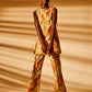 Kataya A-Line Mini Dress | Tablecloth Print