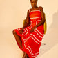 Amelia Maxi Dress | Plain Red