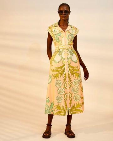 Lucia Midi Dress | Pink Placement