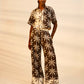Abena Pant | Black White Tropical
