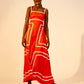 Amelia Maxi Dress | Plain Red