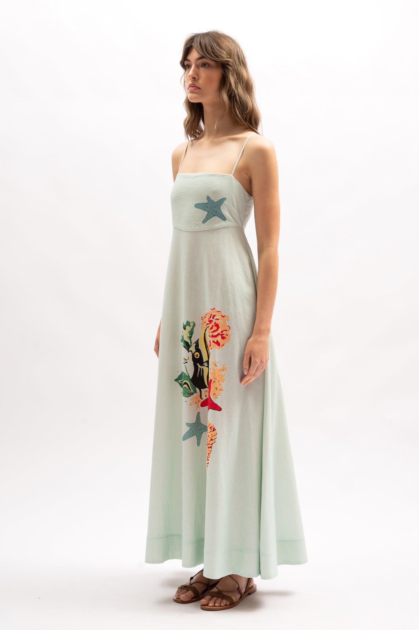 Marie Maxi Dress | Reef Print