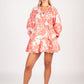 Calliope Mini Dress | Pink Paisley