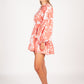 Calliope Mini Dress | Pink Paisley