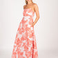Calliope Maxi Dress | Pink Paisley