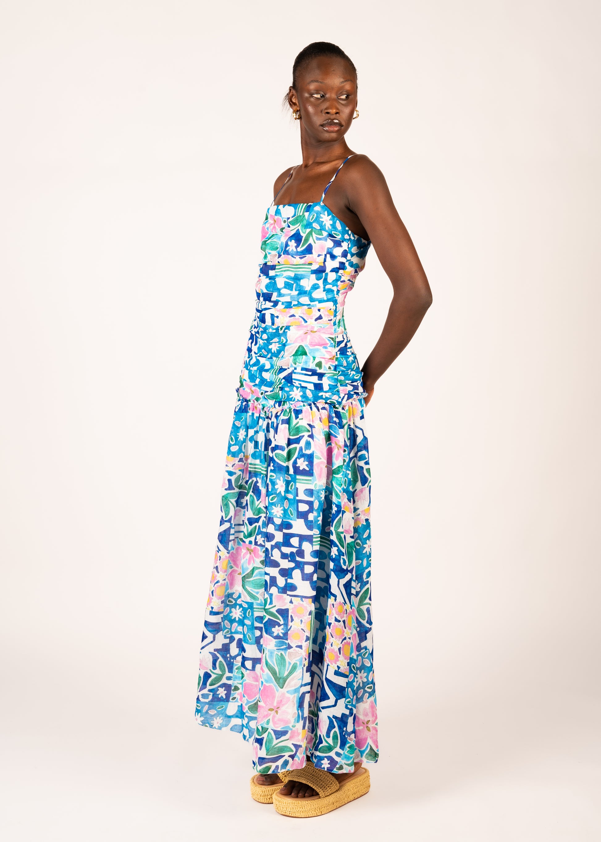 Elandra Maxi Dress | Poolside Floral La Maise Studio Elandra Maxi Dress | Poolside Floral La Maise Studio