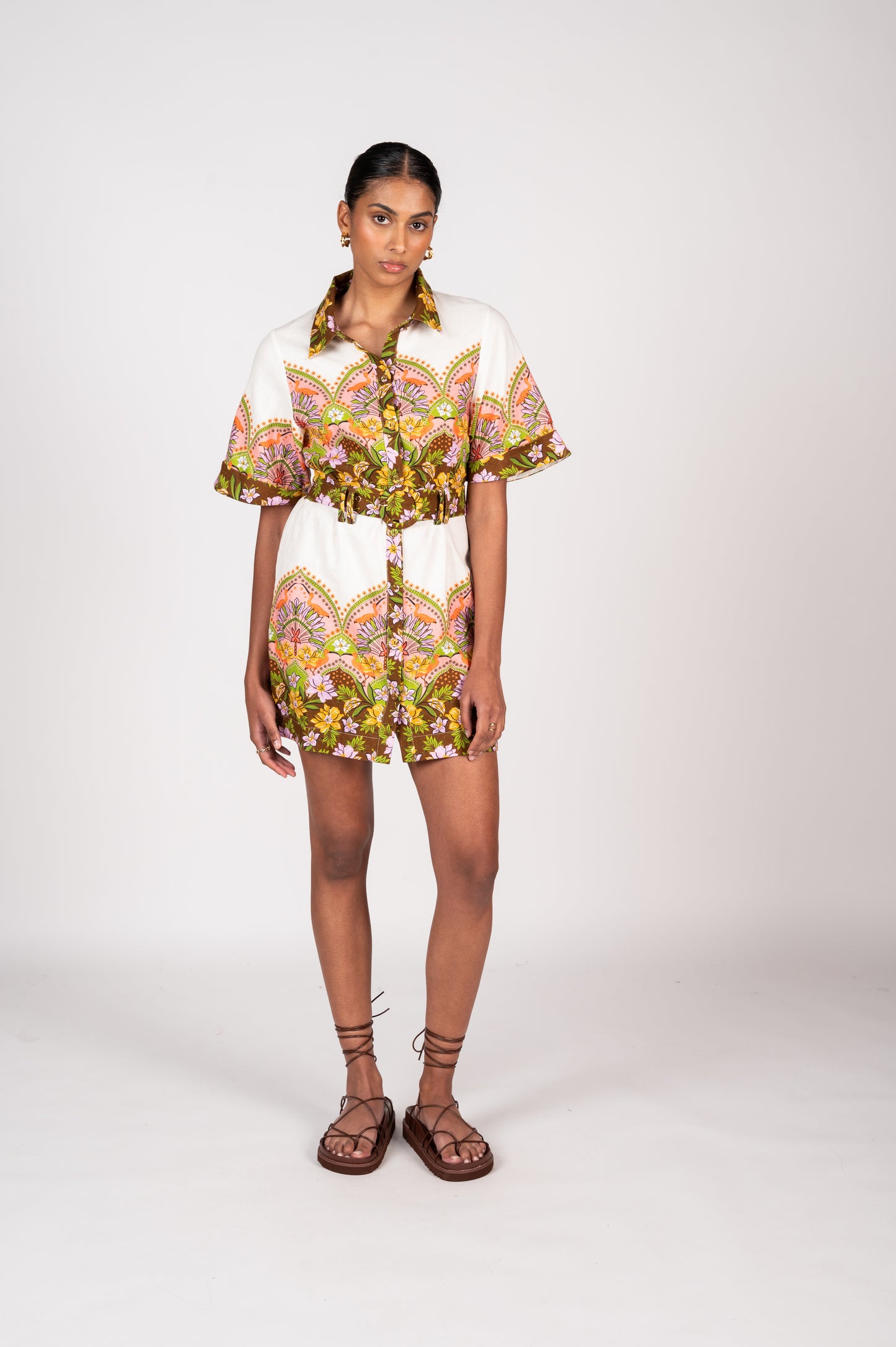 Lalita Mini Dress | Flamingo Paradise