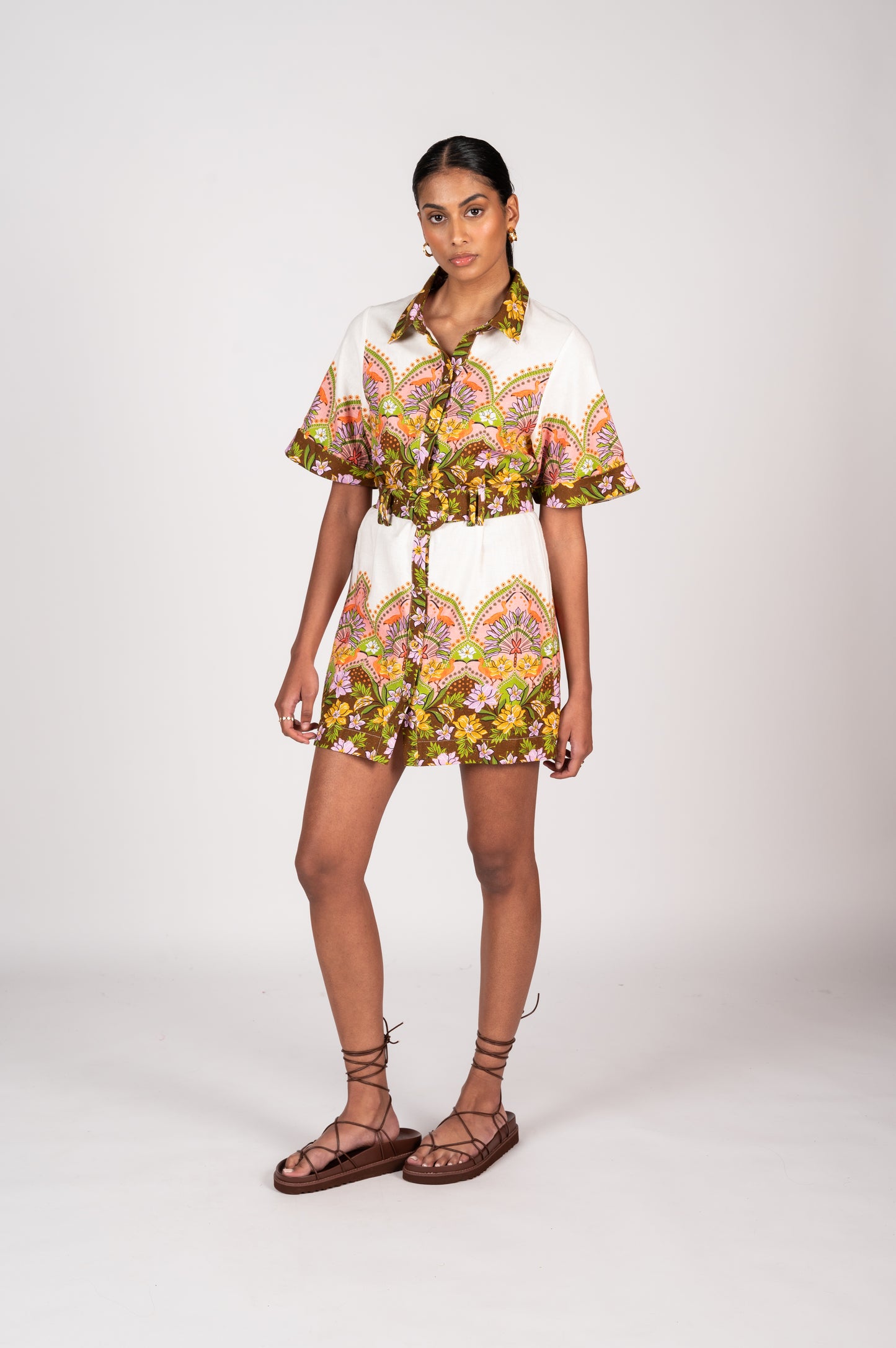 Lalita Mini Dress | Flamingo Paradise