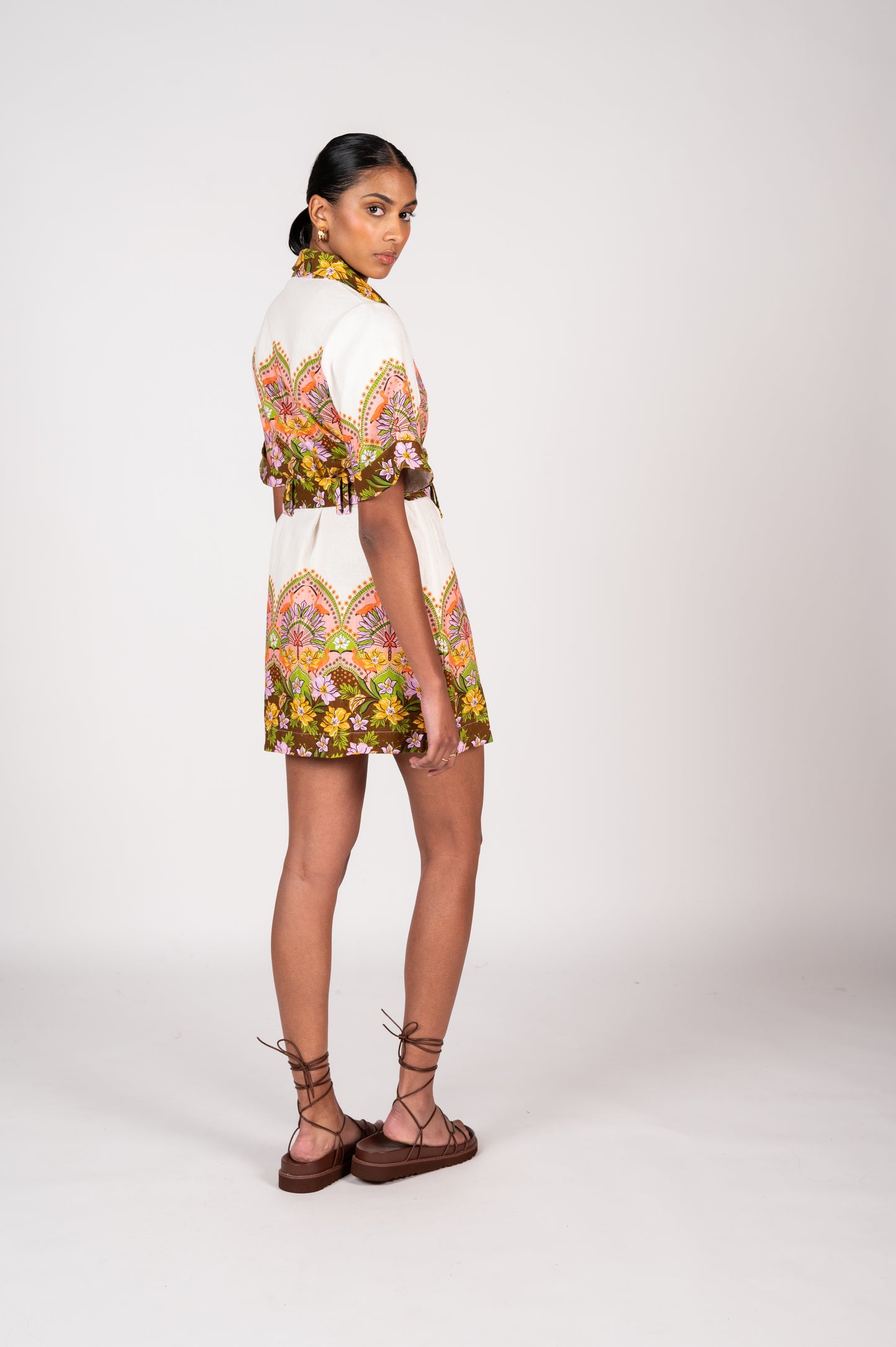 Lalita Mini Dress | Flamingo Paradise