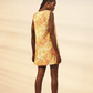 Kataya A-Line Mini Dress | Tablecloth Print