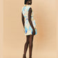 ELORA MINI DRESS - POSTCARD PRINT